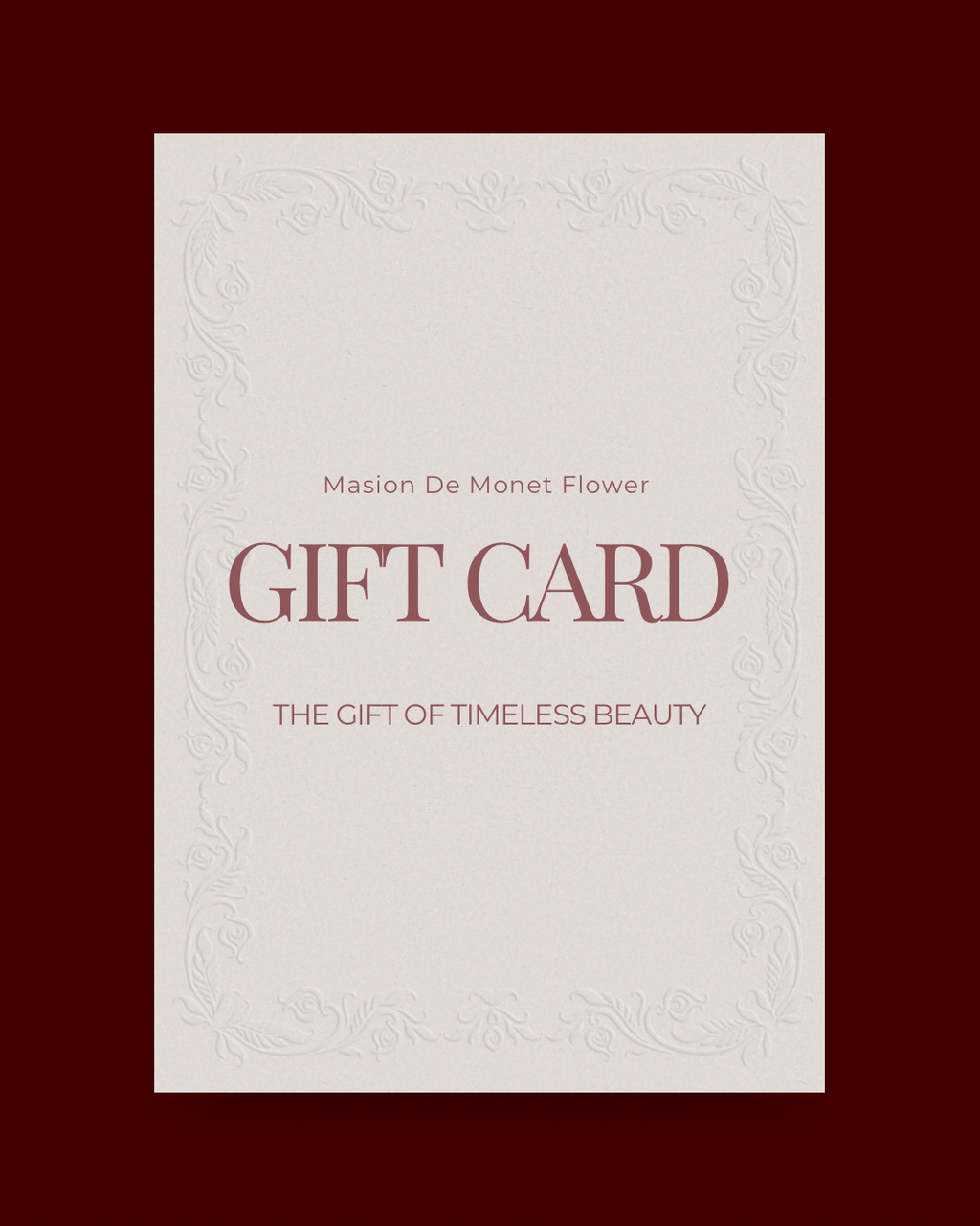 Masion De Monet Gift Card